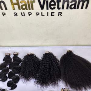 Extensiones de cabello virgen brasileño negro Natural 100%, cinta recta Yaki de alta calidad en cabello humano - Product Image 6