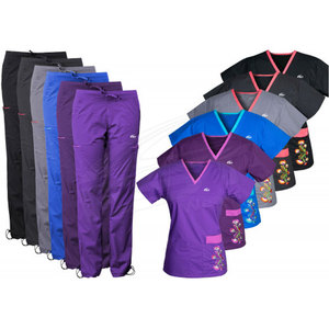 Wholesale Best Quality Nursing Hospital Uniform Scrubs Uniforms Suit <b>Set</b> Top And Bottom For Women - Product Image 6