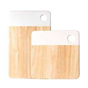 Planche à découper en marbre et bois avec poignée, planches à découper en bois et produits de forme carrée Offre Spéciale, vente en gros - Product Image 3