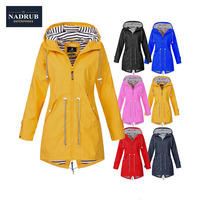 Femmes Imperméable Coupe-Vent En Plein Air Pour Camping Cyclisme Équitation Poncho de Pluie Veste de Pluie À Capuche