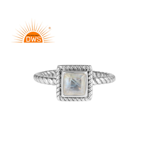 Rainbow <b>Moonstone</b> Gemstone <b>Ring</b> Jewelry Supplier Vintage Look 925 Sterling Silver <b>Ring</b> Jewelry Manufacturer - Product Image 1