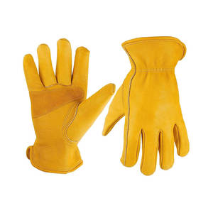 Guantes de seguridad mecánicos de cuero de vaca a prueba de agua logotipo personalizado guantes mecánicos de trabajo con pantalla táctil guantes personalizados - Product Image 1