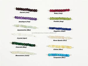 Conector de barra de cuentas de amatista, abalorios facetados de piedras preciosas - Product Image 4