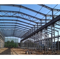 Estructura de Acero Industrial Prefabricada de Alta Resistencia para Construcción de Naves Industriales, Talleres y Almacenes, Instalación Rápida