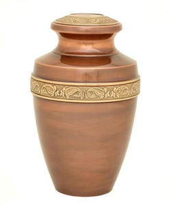 Urna de Metal Antigua para Funerales y Cremaciones, Urna de Metal Clásica de Lujo a Buen Precio, Color Marrón Metálico, Urna para Cenizas de Mascotas y Humanos - Product Image 4