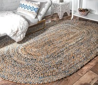El yapımı Geleneksel Hint Bambu Kilim Soyut Desenli Mutfak Halısı Yıkanabilir Çift Taraflı Cadılar Bayramı Noel Tüm Mevsimler İçin