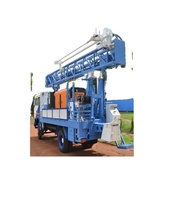 Foreuse rotative PDTHR-200 d'occasion montée sur camion pour puits d'eau, profondeur max. 200m, haute performance diesel, Égypte, Inde, avec chaîne, courroie et crochet