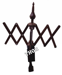 ร่มทำจากไม้งานฝีมือแบบหมุนเส้นด้ายสินค้าของขวัญเส้นด้ายแบบรวดเร็วทำจากไม้สีน้ำตาล - Product Image 1