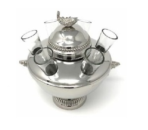 Trứng cá muối bát thủy tinh bát đồng epns máy chủ phụ kiện - Product Image 1