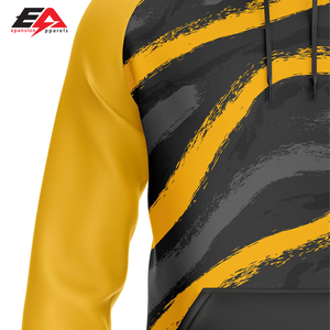 Jersey estampado de poliéster y algodón de alta calidad para hombre, sudadera con capucha y logotipo personalizado, ropa con capucha por sublimación, 100% poliéster - Product Image 3