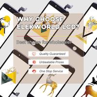 Écrans LCD pour téléphones mobiles Elekworld pour iPhone X XR XS 11 12 13 Pro Max 8 7 6 6S 5 Plus, écran tactile LCD débloqué pour téléphone