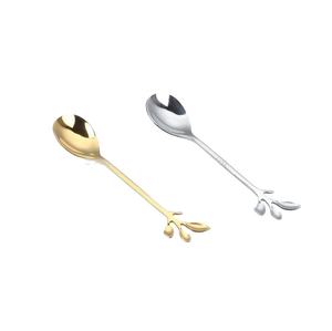 Cuillère à couverts en acier inoxydable Design classique luxe Vintage or et argent cuillères à thé nouveau Design couverts désert argent Ware - Product Image 2