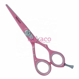 Ciseaux de coiffure économiques 5.5 "en acier inoxydable Ciseaux de coiffeur satinés pour salons de coiffure Pro Hairdressing - Product Image 1