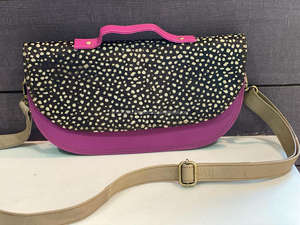 Bolso de hombro de cuero reciclado multicolor a la moda para mujer, bolsos de gran tamaño, bandolera con forro de nailon y cuero genuino - Product Image 2