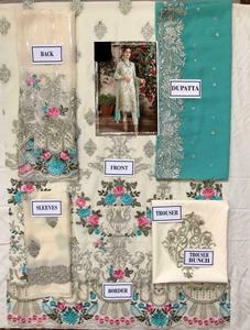 2022 pakistanais indien concepteur soie Salwar robe Collection robe de mariée en mousseline de soie avec tissu Shalwar pour Eid vente robe - Product Image 2