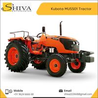 Tracteur Kubota MU5501 à double embrayage et double prise de force pour l'agriculture, fabriqué en Inde, disponible à bas prix
