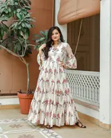 الهندي بوليوود كورتا كورتي مصمم المرأة فستان عرقي أعلى تونك باكستان