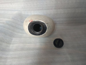 Urna de cremación para adultos con esmalte de perlas blancas de aluminio para cenizas humanas - Product Image 6