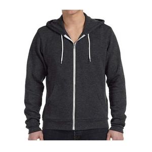 เสื้อฮู้ดแบบมีซิปสำหรับผู้ชายมีสีต่างกันพิมพ์ลายโลโก้ตามสั่ง - Product Image 4