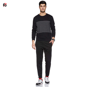 Sweat-shirt à col rond et manches longues pour hommes, vêtements d'extérieur, en coton doux, polaire, Logo personnalisé, à la mode, de qualité supérieure, OEM, 2020 - Product Image 6