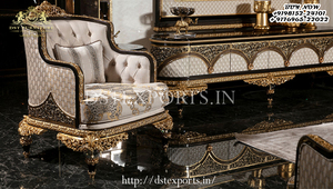 Ensemble de canapés de salon en teck de style européen, luxe moderne, design capitonné, durable, couleur personnalisée, taille sur mesure - Product Image 5