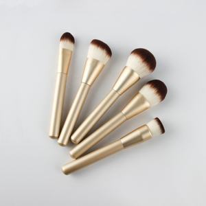 Vonira Handcrafted 11 vestito di Un Pezzo D'oro Spazzola Professionale di Trucco Set con la Fondazione di Polvere Minerale Occhio <span class=keywords><strong>Viso</strong></span> <span class=keywords><strong>Make</strong></span> <span class=keywords><strong>Up</strong></span> Spazzole Custom - Product Image 4