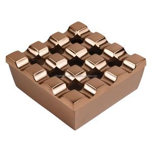 Cenicero de rejilla con acabado plateado, decoración para bar, hogar, hotel y oficina. - Product Image 5