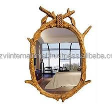 Miroir métallique en laiton et aluminium Antique - Product Image 4