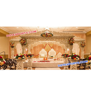 Jodha Akbar ชุด mandap สำหรับงานแต่งงานดีไซน์หรูหราสไตล์แมนเด็ปทำจากผ้าแมนดารแต่งงานแบบฮินดูที่กำลังมาแรงขายดีผลิตจากเส้นใยออสเตรเลีย - Product Image 1