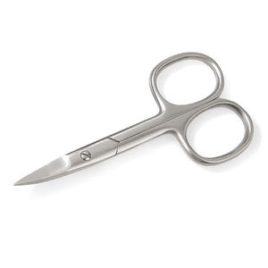 Ciseaux à cuticules à bord incurvé pour droitiers, en acier inoxydable, pour sourcils, nail art, pédicure, concept beauté durable - Product Image 1