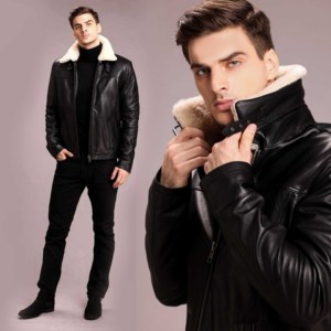 Veste en cuir confortable fait à la main pour hommes, produit de haute qualité, à bas prix, confortable et chaud, OEM - Product Image 1