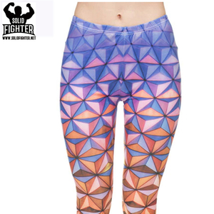 High Quality Solid Custom Printed Breathable Windproof Yoga Leggings for Women High Elastic Spandex/Nylon Fitness Wear Wholesale - Product Image 6