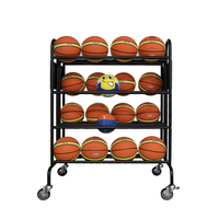 OEM ODM doble fila Rack bola pantalla con ruedas