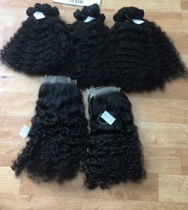 ผมคนผมหยิกแบบธรรมชาติไม่พันกัน,ผมมนุษย์ที่ยังไม่ผ่านกระบวนการจัดการหนังกำพร้าชิด - Product Image 6