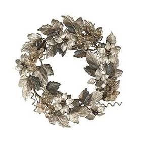 Metal Rustic Wreath Leaf Wreath for Home <b>Decorative</b> Item Home Living Room Office <b>Wall</b> Hanging Use - Product Image 5
