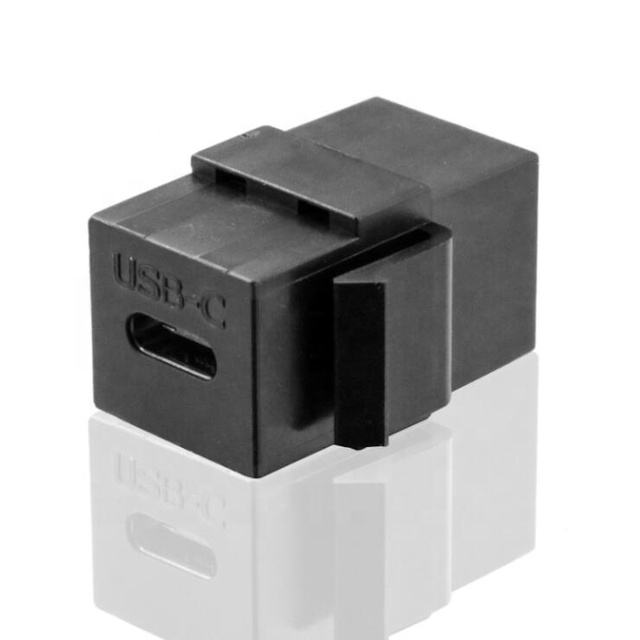 USB-C Keystone Insert Coupler Type C Female to Female Keystone Jack Coupler for Face Plate