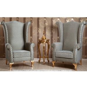 Chaises modernes de style baroque pour la maison Chaise longue de salon classique Meubles en bois de teck Royal Design Top Personnaliser les produits UK - Product Image 1