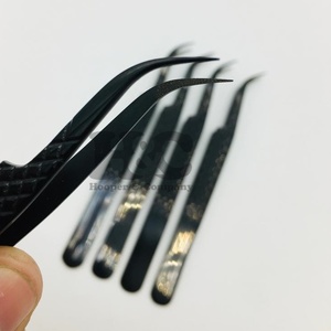 Nouvelle pince à cils incurvée pince à épiler coupe diamant acier inoxydable haute qualité pince à épiler extension de cils emballage durable vison - Product Image 4