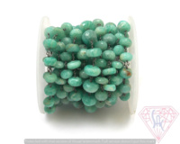 Magnifiques perles en argent sterling faites à la main, plaquées or rose et rhodium noir, avec amazonite et pierres précieuses naturelles multicolores enroulées sur fil.