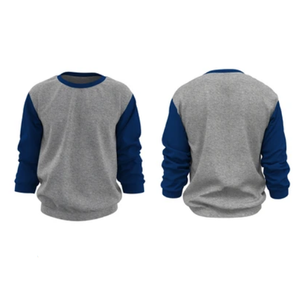 Logotipo personalizado bordado 100% algodón Streetwear sudaderas con capucha ajuste relajado cuello redondo manga larga suave sudaderas patrón 3D para invierno - Product Image 1