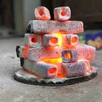 Charbon de bois de haute qualité fabriqué à la machine Energy Flame, briquettes de bois dur sans fumée pour barbecue, bâtonnets de chicha naturels noirs, 90 % de dureté