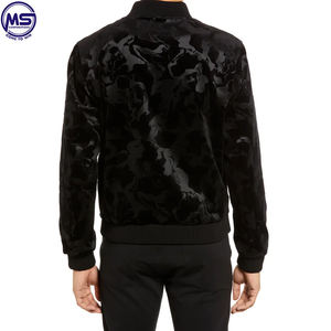 Blouson aviateur de couleur unie imprimé de logo personnalisable pour hommes pakistanais meilleur tissu avec col montant pour hommes - Product Image 2