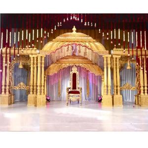 Mandapam de Boda del Sur de la India, Mandapa Tamil Hindú Manavarai, Decoración de Eventos de Boda Personalizada de Fibra de Vidrio - Product Image 1