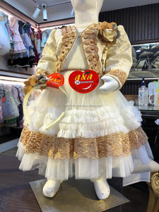 Koti-vestido de fiesta de lujo, nuevo diseño de lujo, vestidos koti para bebés y niñas - Product Image 5