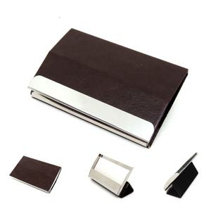 Tendencia al por mayor cuaderno de calidad superior superventas verde logotipo imprimible tarjetero de polipiel - Product Image 6