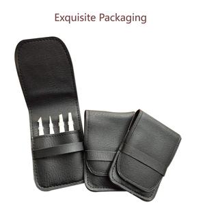 Best Precision 4 Piece Stainless Steel Eyebrow Tweezers Pointed Tip for Facial Ingrown Hair Removal Sustainable Wholesale Makeup - Product Image 4