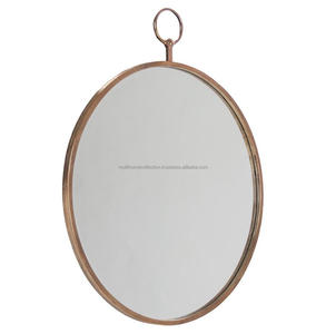 Espejos de pared redondos de metal con aspecto de acento simple a precios al por mayor, espejo de pared de Metal personalizado, lo mejor para Baño - Product Image 1