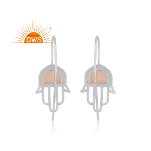 Yomhamas — boucles d'oreilles en argent 925, bijou fin, vente en gros, calcédoine, pierres précieuses - Product Image 3