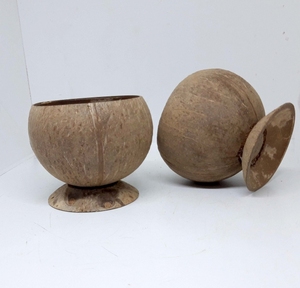 Tasse pour la crème glacée en coquille de noix de coco, 1 pièce, faite à la main, pour les grandes ventes du VIETNAM, avec poignée/tasse de thé, vente en gros - Product Image 2