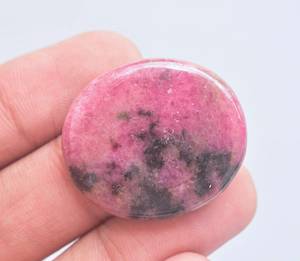 หินโรโดไนต์อัญมณีทรงหลังเบี้ย,อัญมณีทรงหลวมหินโรโดไนต์ทำจากแร่โรโดไนต์ธรรมชาติ - Product Image 1